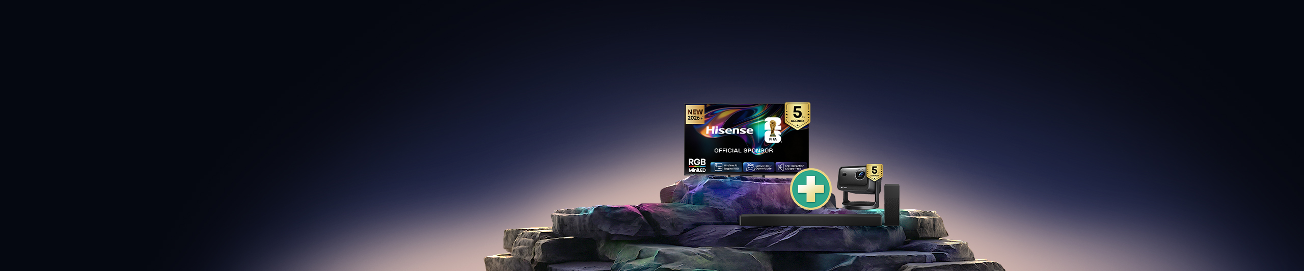 Hisense RGB MiniLED és MiniLED tévék, most ráadás hangprojektorral! 5év gyártói garancia és extra online kedvezmény a megjelölt Hisense termékekre. | Megnézem