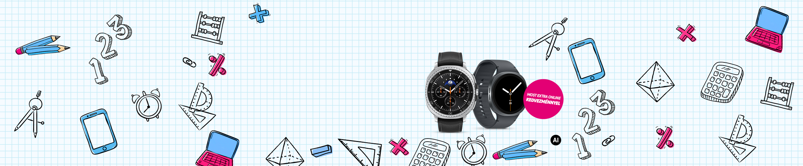 Készülj fel digitálisan a tanévre! Új Gigaerős Otthoni Net mellé most 30 000 Ft kuponkedvezmény jár a Samsung Galaxy Watch8 okosórákra | Megnézem