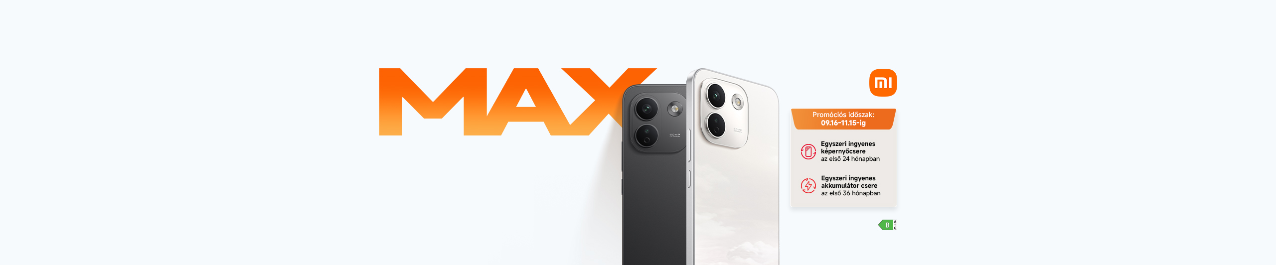 REDMI Note 17 Pro Max 5G | 3 nap, egy töltés. | Promóciós idöszak: 09.16-11.15-ig | Egyszeri ingyenes képernyőcsere az első 24 hónapban | Egyszeri ingyenes akkumulátor csere az elsõ 36 hónapban | Megnézem