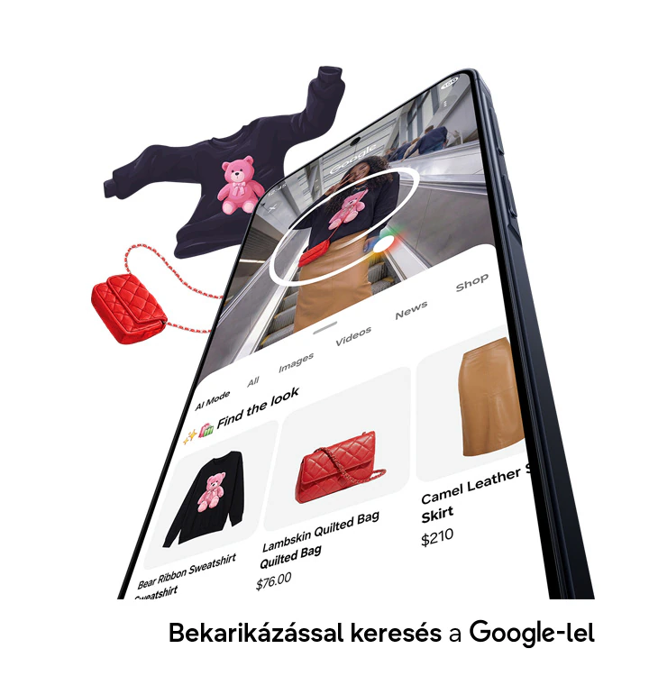 Bekarikázással keresés a Google-lel