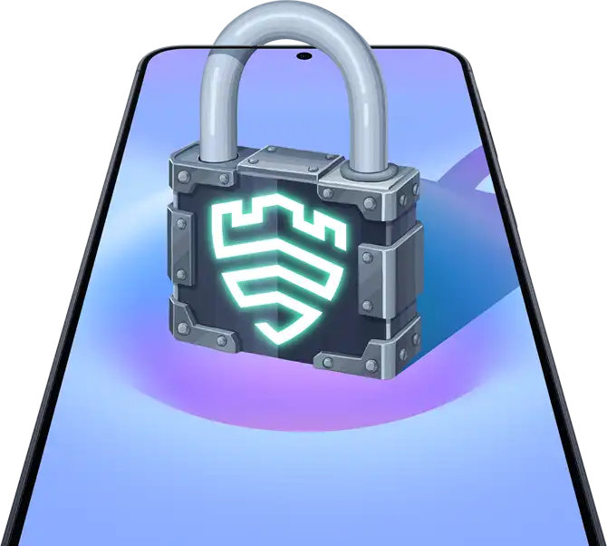 A Galaxy A57 5G elölnézetben, álló tájolásban látható, a képernyőn egy lakatban megjelenő Samsung Knox Vault ikonnal,
      amely a beépített Samsung Knox védelmet jelképezi a magánszféra és az adatok biztonsága érdekében.