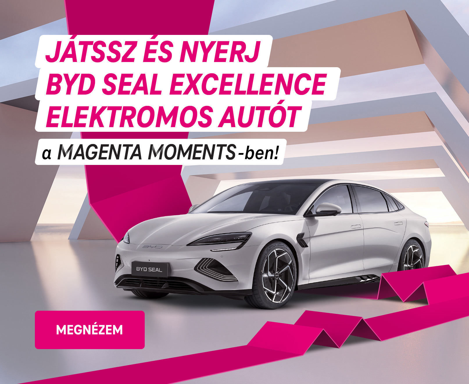 Játssz és nyerj BYD Seal Excellence elektromos autót a Magenta Momments-ben