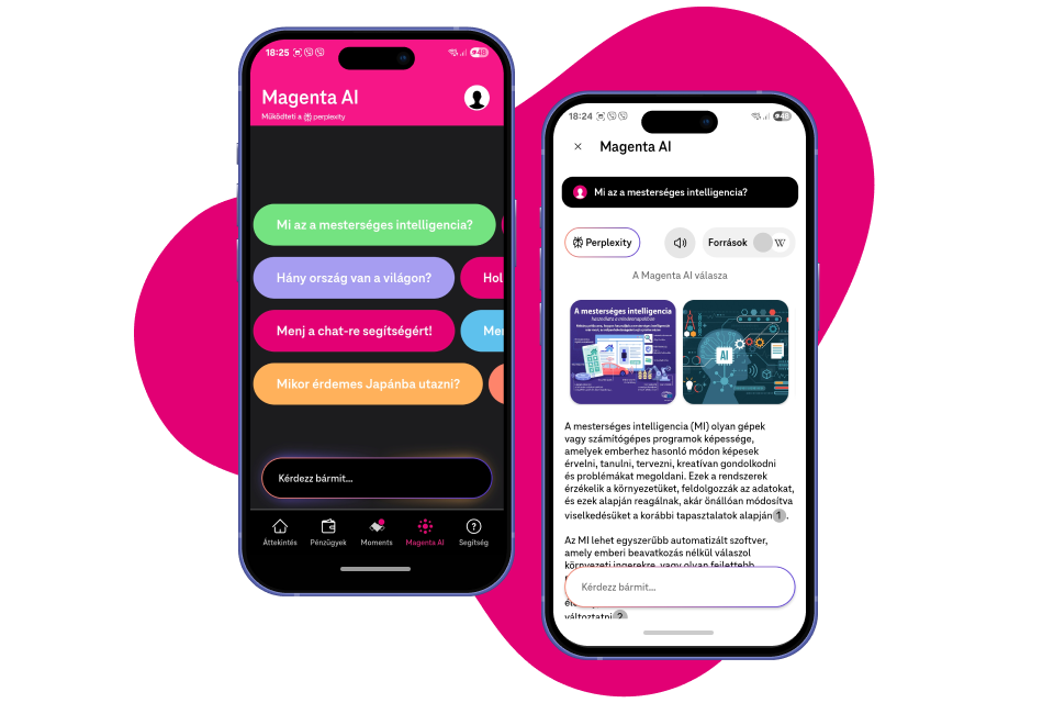 Magenta AI a Telekom alkalmazásban