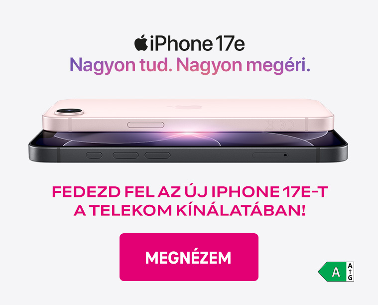 iPhone 17e Nagyon tud. Nagyon megéri. - Fedezd fel az új iPhone 17e-t a telekom kínálatába