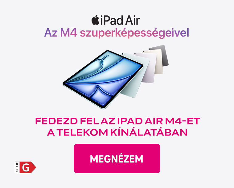 iPadAir - Az M4 szuperképességeivel. Fedezd fel az iPad Air M4-et a Telekom kínálatában