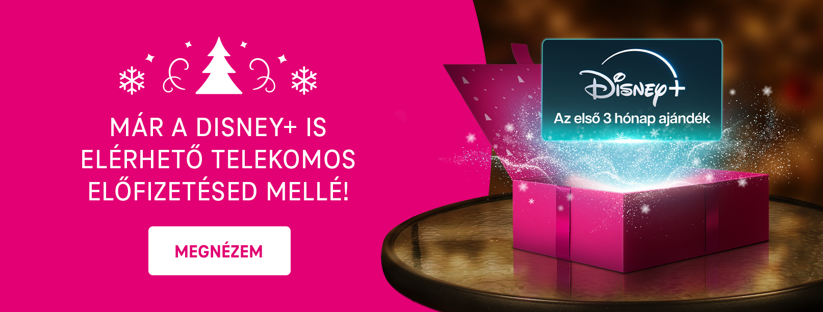 Már a Disney+ is elérhető Telekomos előfizetésed mellé!