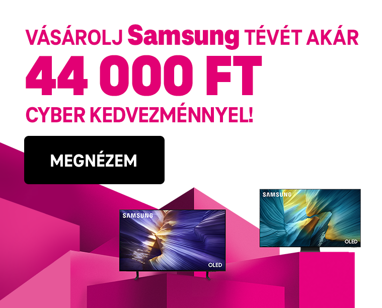Vásárolj Samsung tévét akár 44 000 Ft Cyber kedvezménnyel!