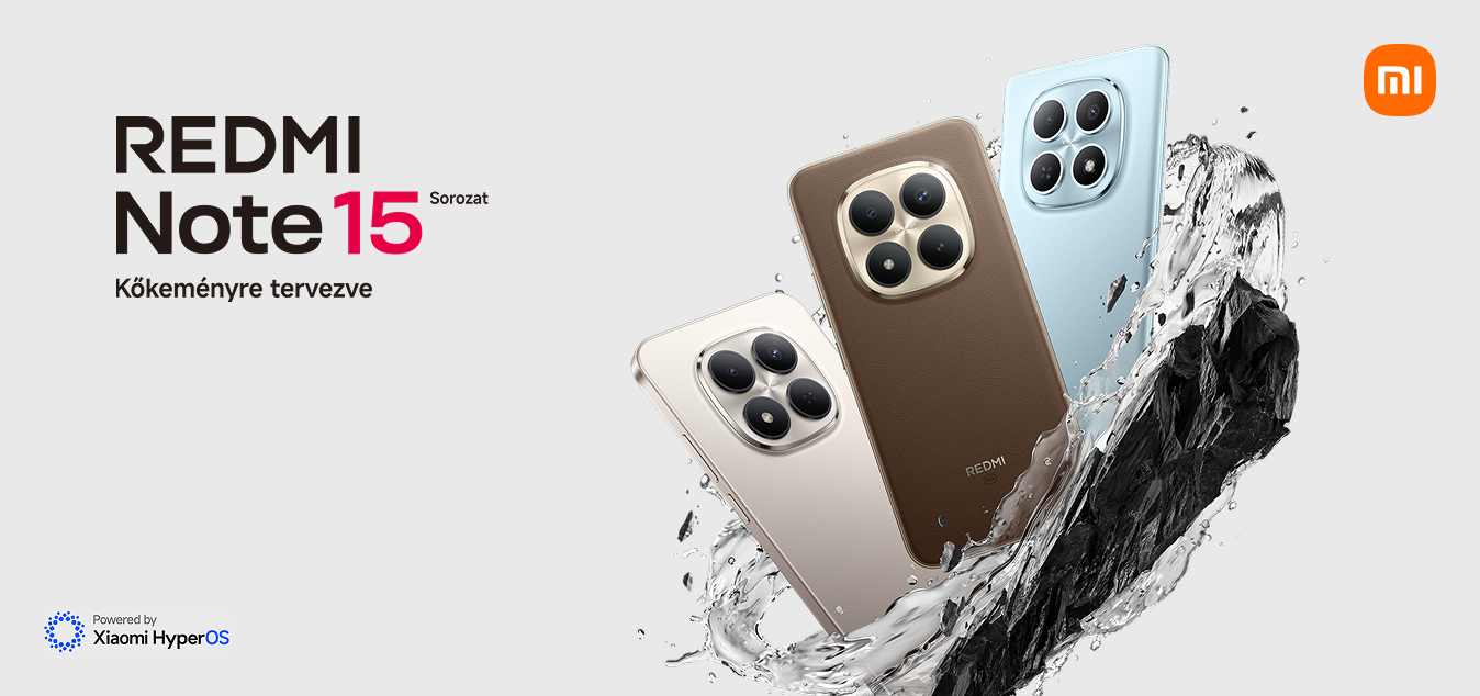 Redmi Note 15 sorozat. Kőkeményre tervezve.