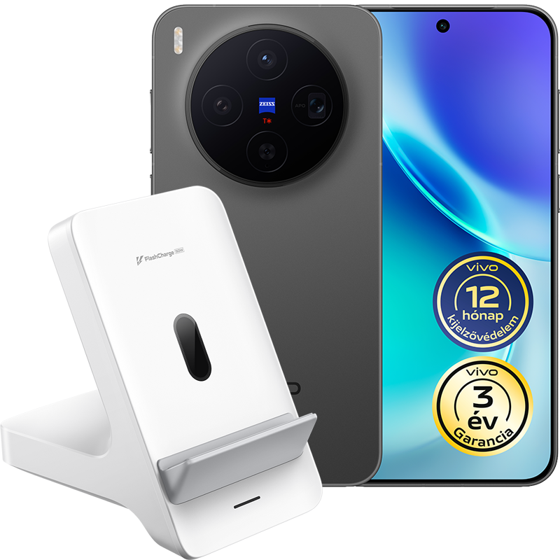 vivo X300 5G Dual SIM 16 + 512 GB + ráadás vivo Vertical Wireless Flash Charger 50 W vivo X300 5G Dual SIM 16 + 512 GB + ráadás vivo Vertical Wireless Flash Charger 50 W