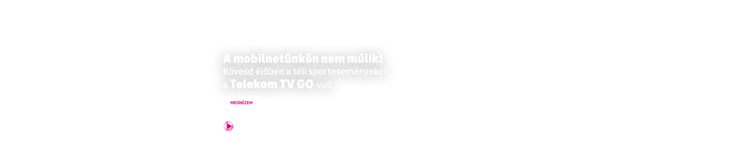 A mobilnetünkön nem múlik! Kövesd élőben a téli sporteseményeket a Telekom TV GO-val!