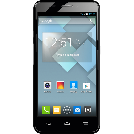Alcatel One Touch Idol S beállításának kijelzője