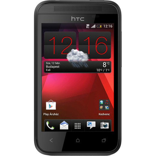 HTC Desire 200 beállításának kijelzője