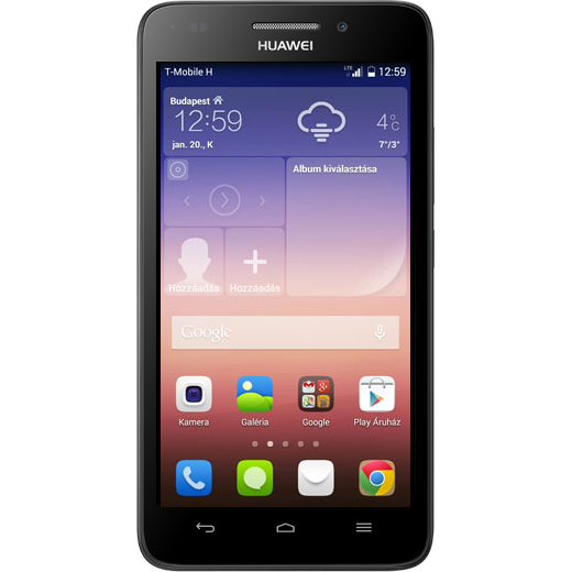 Huawei Ascend G620 S beállításának kijelzője