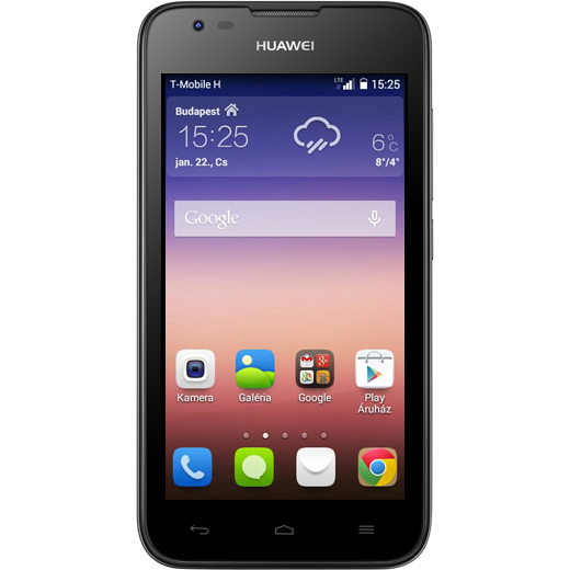 Huawei Ascend Y550 beállításának kijelzője