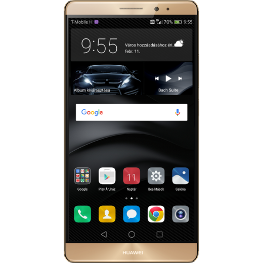 Huawei Mate 8 beállításának kijelzője