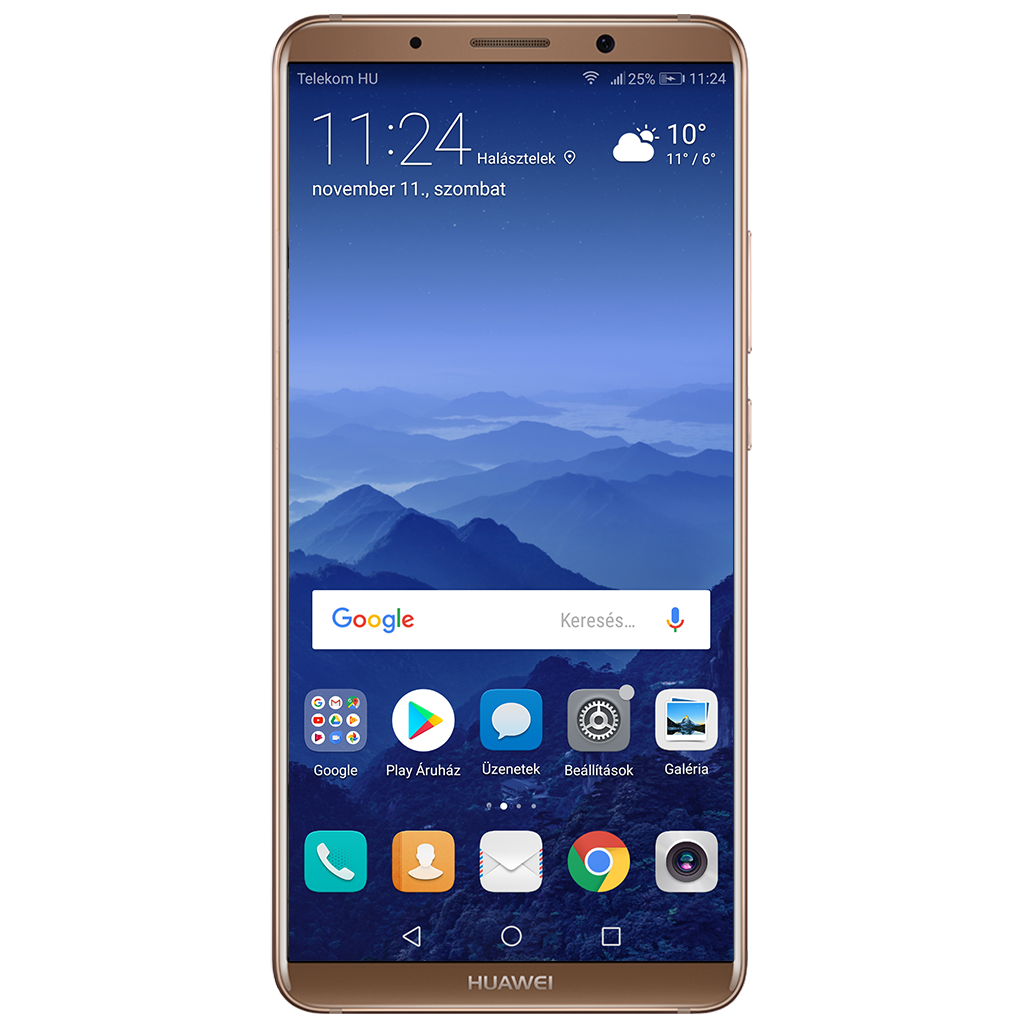 Huawei Mate10 Pro beállításának kijelzője