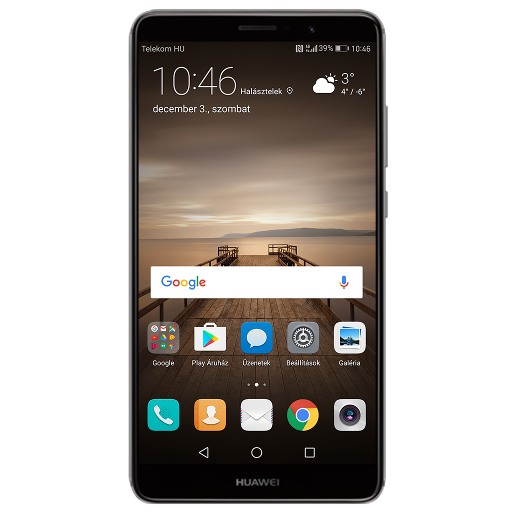 Huawei Mate 9 beállításának kijelzője