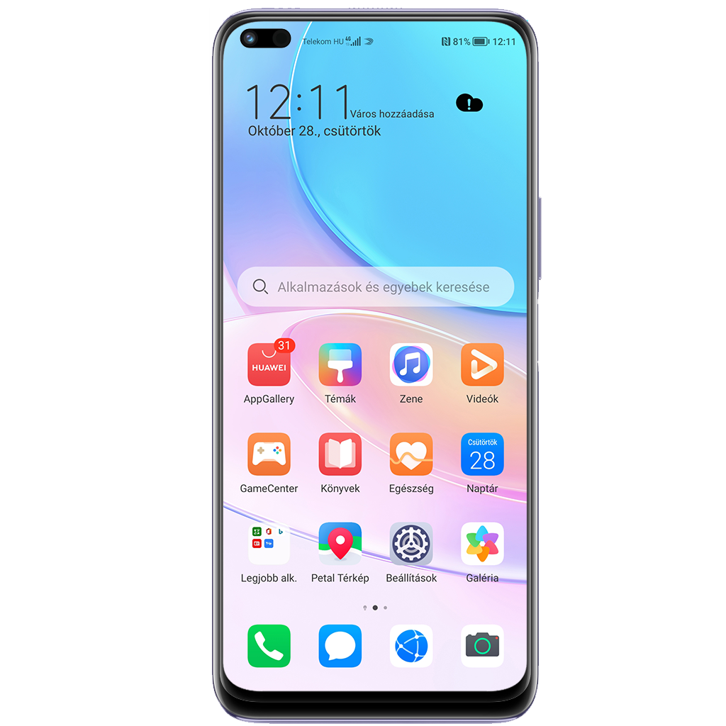 Huawei Nova 8i beállításának kijelzője