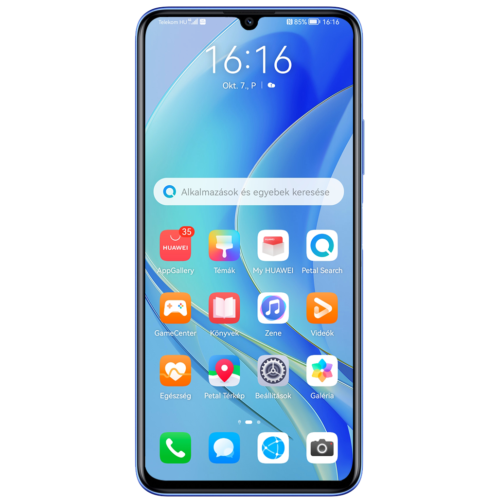 Huawei Nova Y70 beállításának kijelzője
