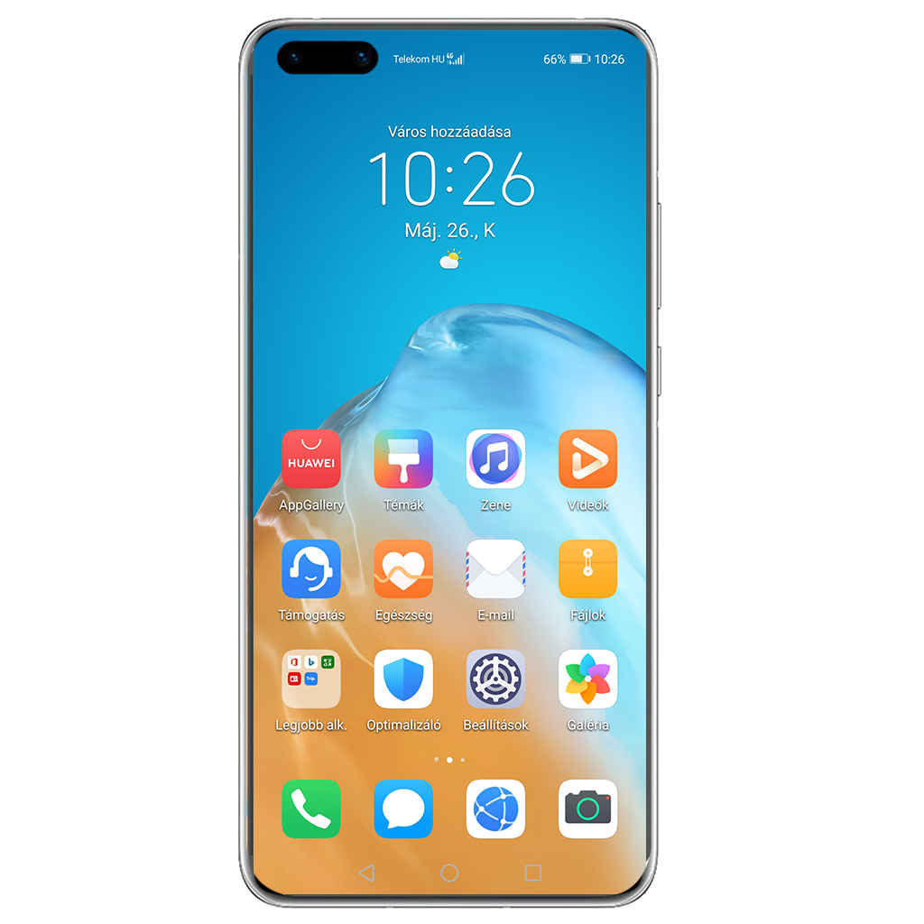 Huawei P40 Pro beállításának kijelzője
