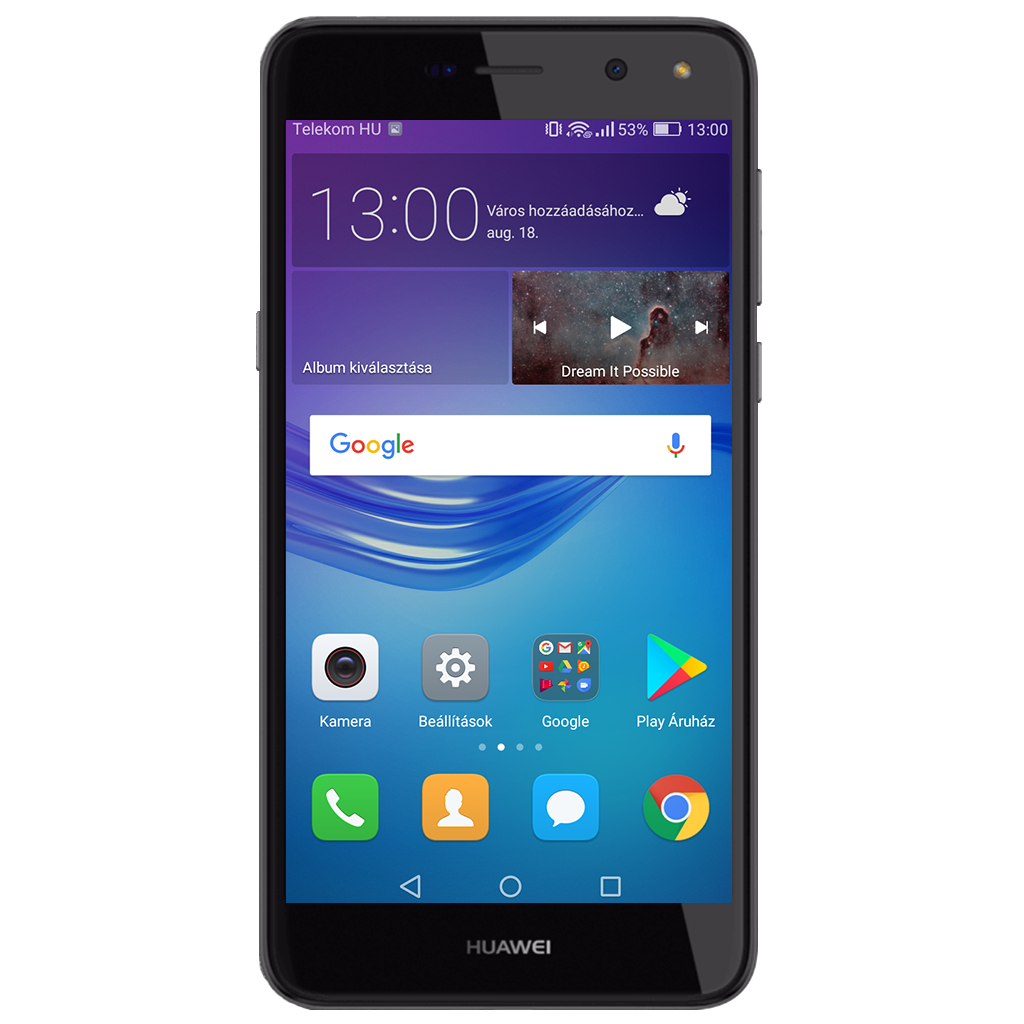 Huawei Y6 (2017) beállításának kijelzője