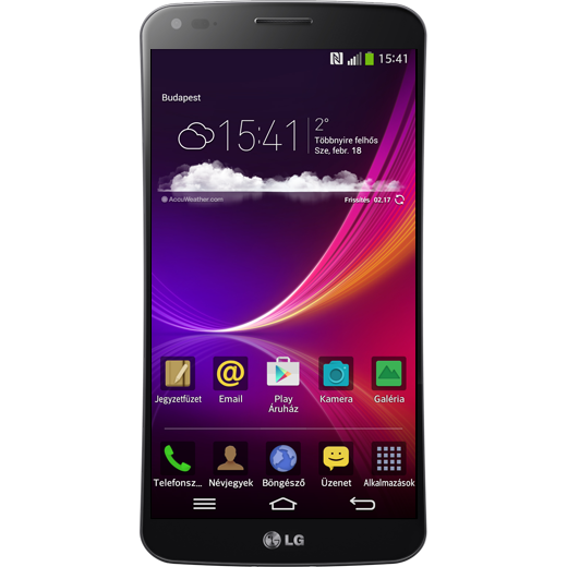 LG G Flex beállításának kijelzője