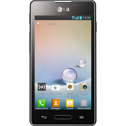LG E460 OPTIMUS L5 II beállításának kijelzője