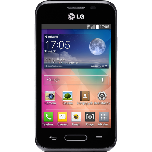 LG L40 beállításának kijelzője