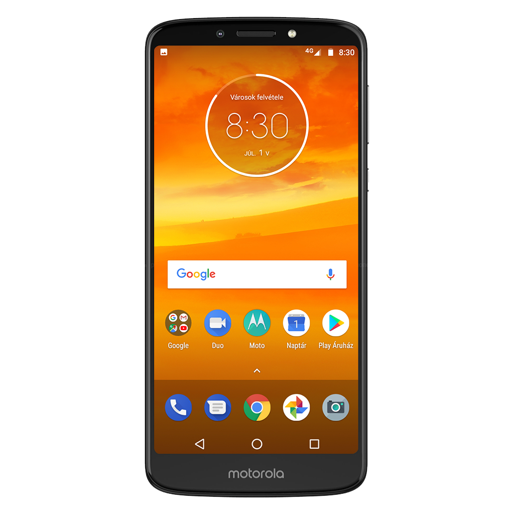 Motorola Moto E5 Plus beállításának kijelzője