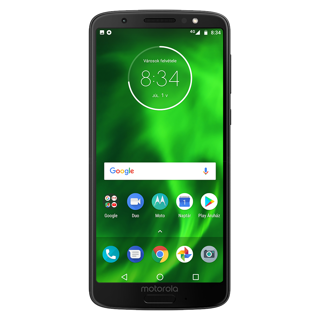 Motorola Moto G6 beállításának kijelzője