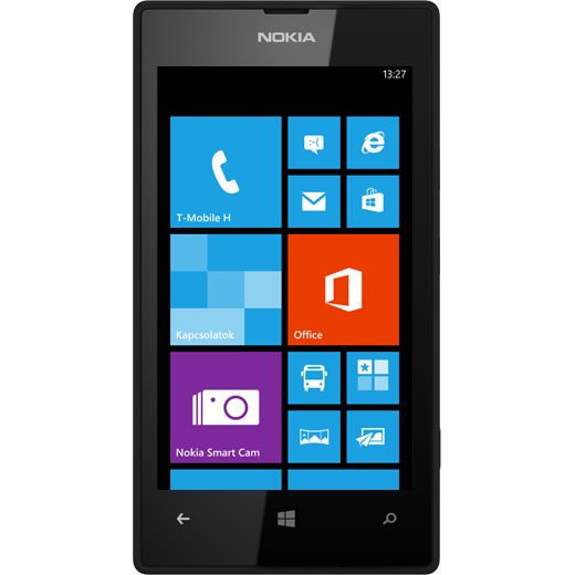 Nokia Lumia 520 beállításának kijelzője