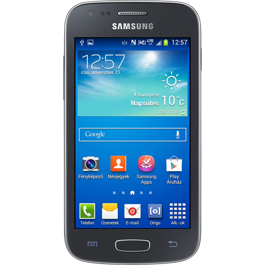 Samsung Galaxy Ace 3 beállításának kijelzője