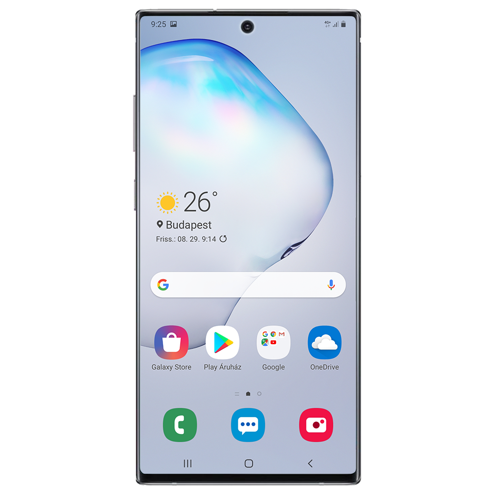 Samsung Galaxy Note 10 Plus beállításának kijelzője