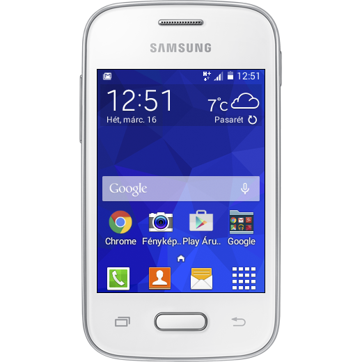 Samsung Galaxy Pocket 2 beállításának kijelzője