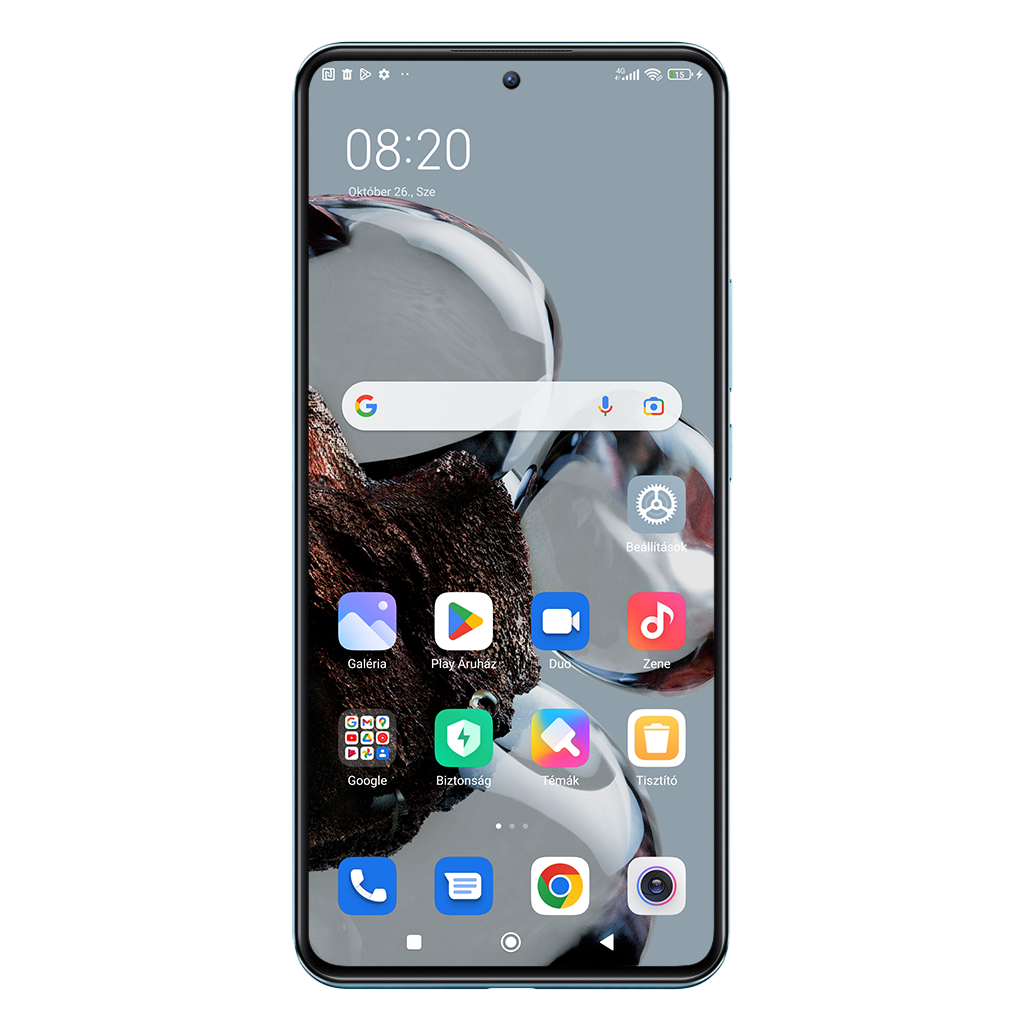 Xiaomi 12T beállításának kijelzője