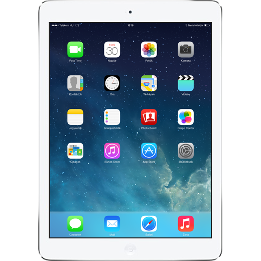 Apple iPad Air beállításának kijelzője
