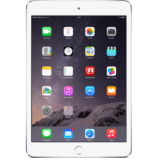 Apple iPad mini 3 beállításának kijelzője