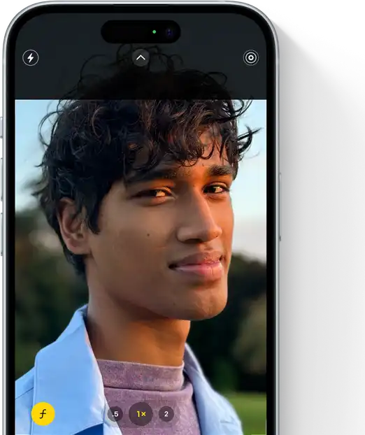 A Portré fotómódot mutató iPhone 15