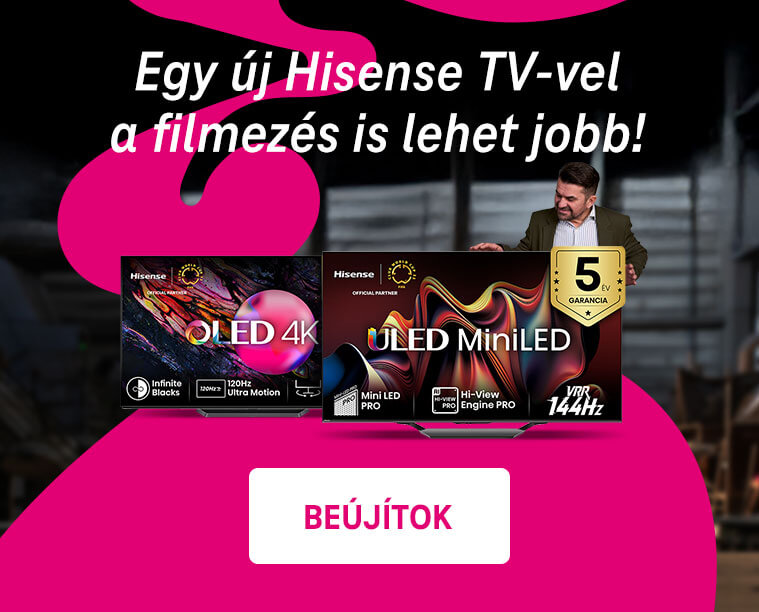 Egy új Hisense TV-vel a filmezés is lehet jobb!
