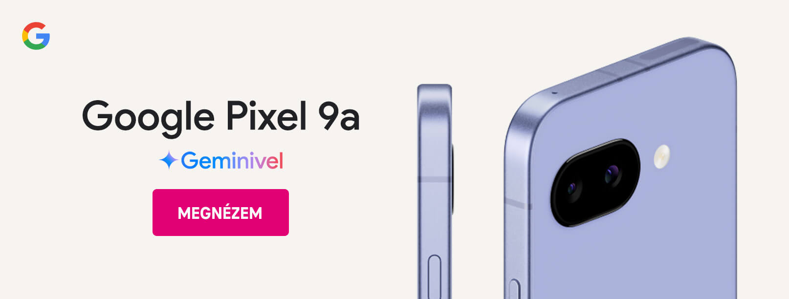 Goole Pixel 9a + Geminivel
