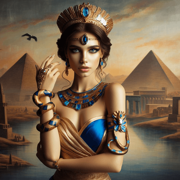 3. kép – Kleopátra, mint egyiptomi influenszer – Főnix csapat