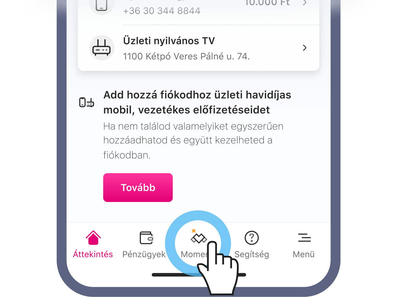 1. lépés képernyőkép