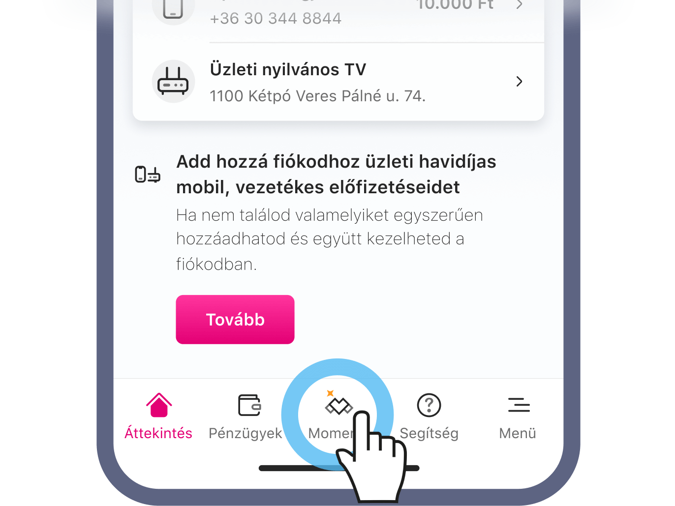 1. lépés képernyőkép