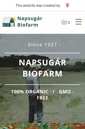 Biogazdaság honlap előnézet